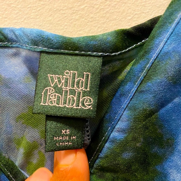 WILD FABLE TIE DYE MIDI SLIP DRESS - Picture 4 of 10